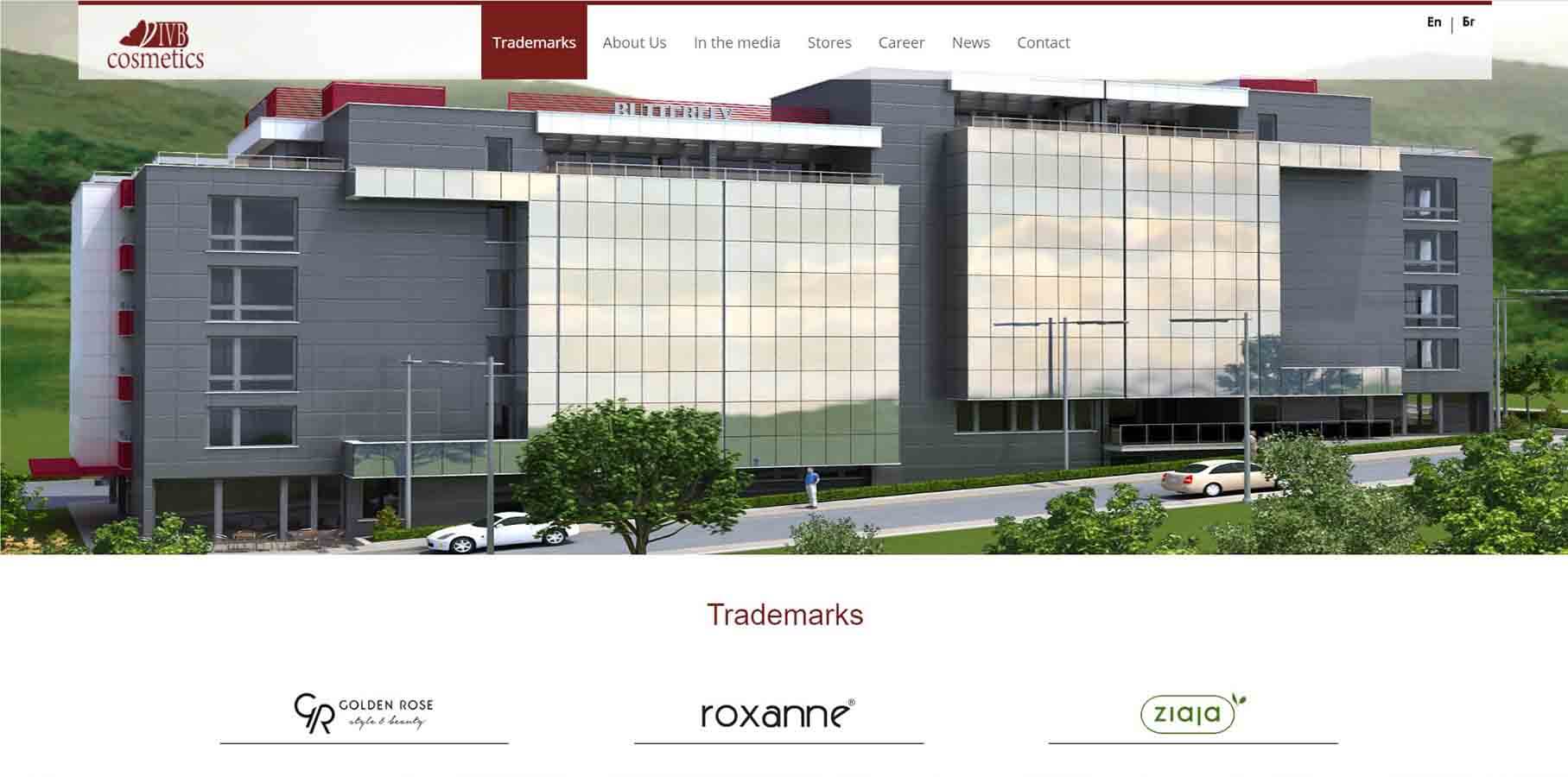 website for cosmetics promotion