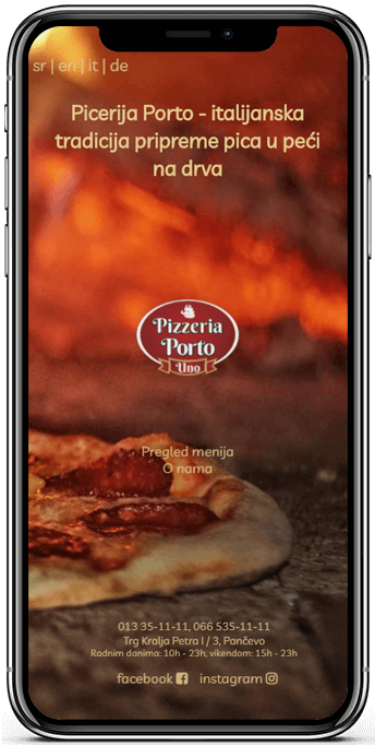 pizzeria mobile optimization website
